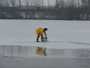 Eisgebadet