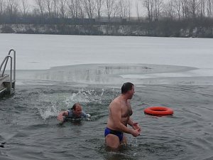 Eisgebadet