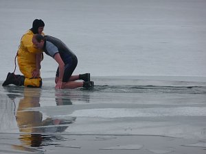 Eisgebadet