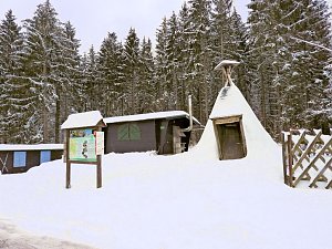 Peter Blei unterwegs im Schnee