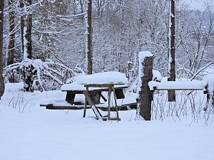 Peter Blei unterwegs im Schnee