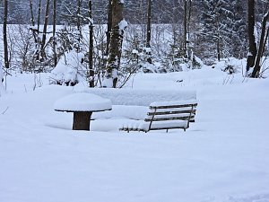 Peter Blei unterwegs im Schnee