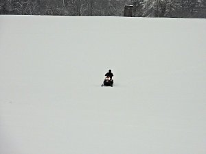 Peter Blei unterwegs im Schnee