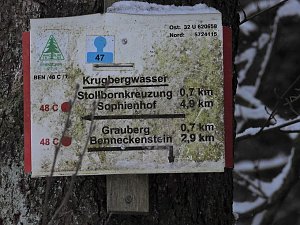 Peter Blei unterwegs im Schnee
