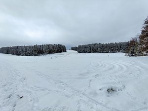 Peter Blei unterwegs im Schnee