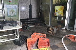 Feuerwehren im Einsatz an der Atrium-Passage