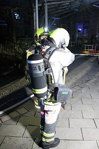 Feuerwehren im Einsatz an der Atrium-Passage