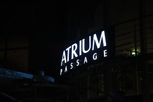 Feuerwehren im Einsatz an der Atrium-Passage