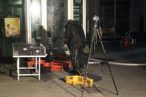 Feuerwehren im Einsatz an der Atrium-Passage