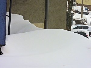 Winter rauf den Dächern