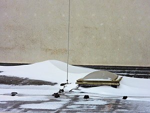 Winter rauf den Dächern