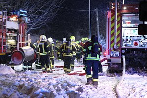 Dachstuhlbrand in Leimbach