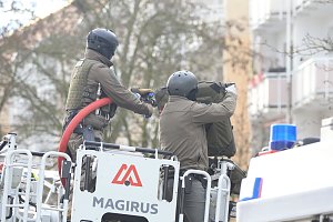 Gro&szlig;einsatz in der Bochumer Stra&szlig;e in Nordhausen