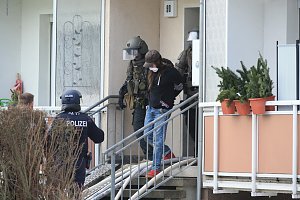 Gro&szlig;einsatz in der Bochumer Stra&szlig;e in Nordhausen