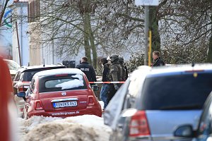 Gro&szlig;einsatz in der Bochumer Stra&szlig;e in Nordhausen