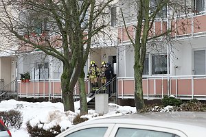Gro&szlig;einsatz in der Bochumer Stra&szlig;e in Nordhausen