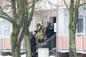 Gro&szlig;einsatz in der Bochumer Stra&szlig;e in Nordhausen