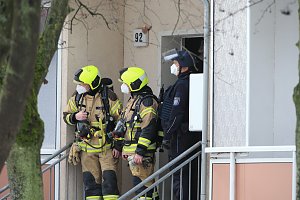 Gro&szlig;einsatz in der Bochumer Stra&szlig;e in Nordhausen