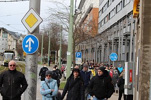 Protest-Spaziergang gegen Corona-Ma&szlig;nahmen