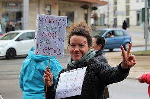 Protest-Spaziergang gegen Corona-Ma&szlig;nahmen