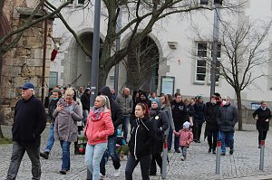 Protest-Spaziergang gegen Corona-Ma&szlig;nahmen