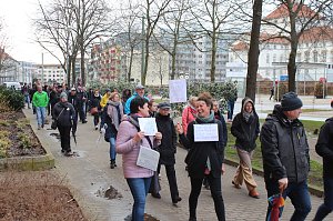 Protest-Spaziergang gegen Corona-Ma&szlig;nahmen