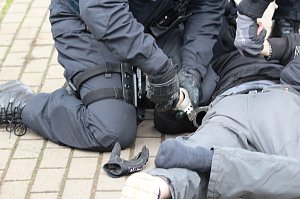 Protest-Spaziergang gegen Corona-Ma&szlig;nahmen