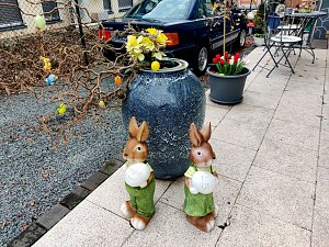 Schicker Ostergarten in Nordhausen