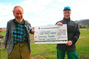 Ostergeschenk f&uuml;r Sch&auml;fer Helmut Mei&szlig;ner und seine Leineschafe