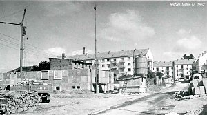beim bau der Baltzerstra&szlig;e 1962
