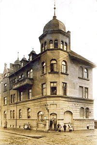 Hallesche Stra&szlig;e 77 vor der Bombardierung