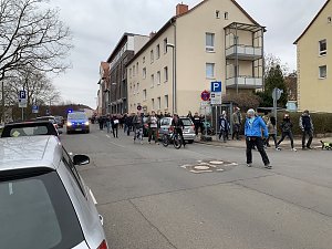Spaziergang gegen die Lockdownma&szlig;nahmen der Regierung