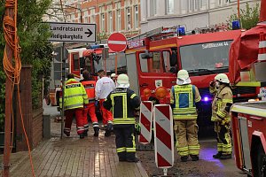 Gro&szlig;einsatz in der Hohensteiner Stra&szlig;e