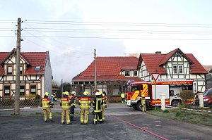 Geb&auml;udebrand in Woffleben