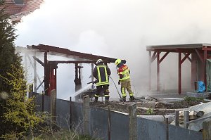 Geb&auml;udebrand in Woffleben