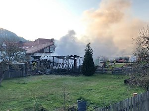 Geb&auml;udebrand in Woffleben