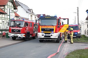 Geb&auml;udebrand in Woffleben