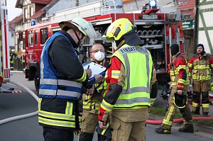 Geb&auml;udebrand in Woffleben