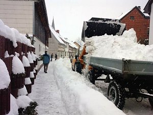 Massen an Schnee