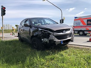 Unfall auf der B4 bei Sundhausen