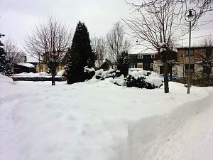 Massen an Schnee