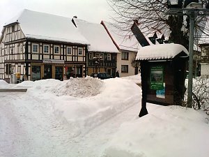 Massen an Schnee