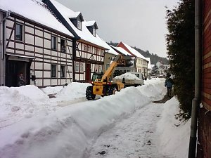 Massen an Schnee