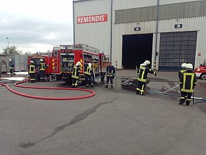 Feuerwehreinsatz auf der M&uuml;lldeponie Nentzelsrode