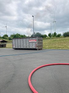 Feuerwehreinsatz auf der M&uuml;lldeponie Nentzelsrode