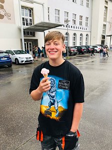 Eine "coole" Pause auf dem Petersberg