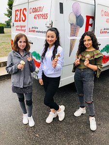 Eine "coole" Pause auf dem Petersberg