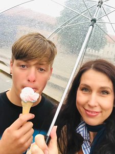 Eine "coole" Pause auf dem Petersberg