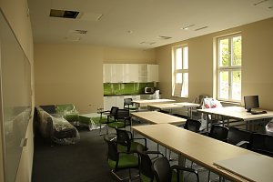 Die neuen R&auml;ume des Humboldt-Gymnasiums k&ouml;nnen sich langsam sehen lassen