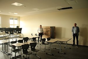 Die neuen R&auml;ume des Humboldt-Gymnasiums k&ouml;nnen sich langsam sehen lassen